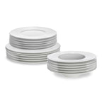 Astral - Service De 18 Pièces En Porcelaine Fine - Blanc