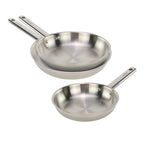 Prestancia - Set De 3 Poeles Inox - 20/24/28 - Argenté