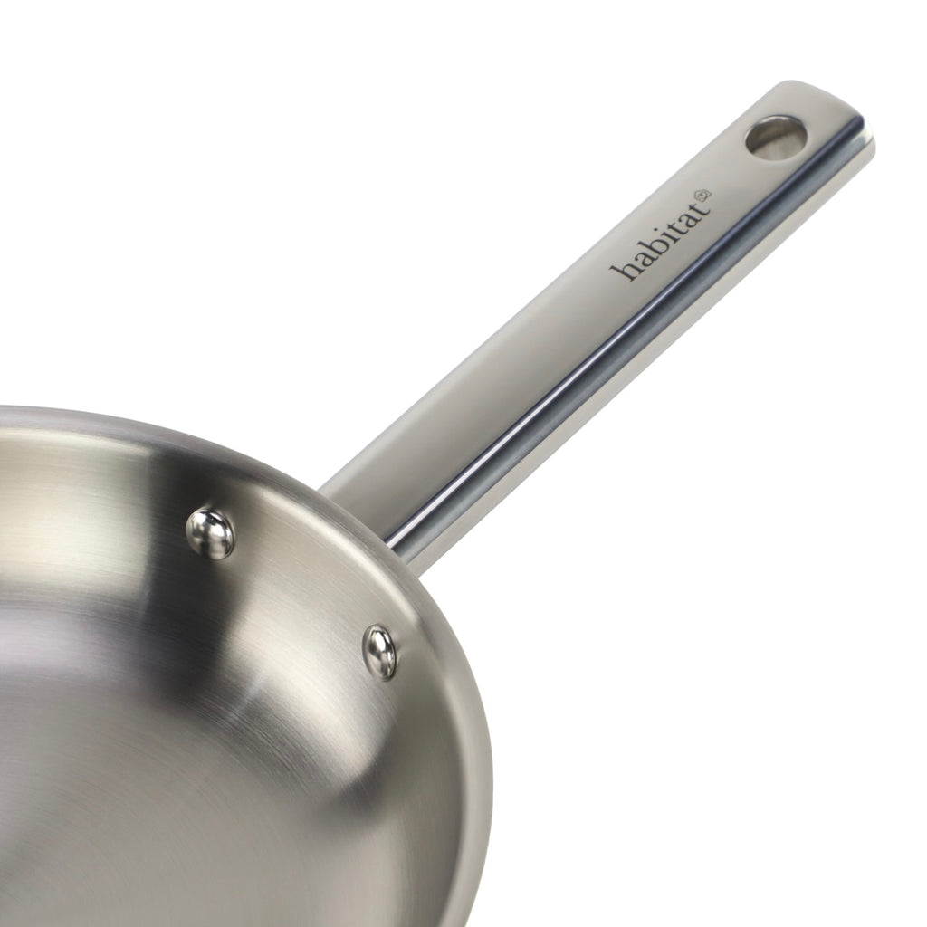 Prestancia - Set De 3 Poeles Inox - 20/24/28 - Argenté