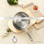 Prestancia - Set De 3 Poeles Inox - 20/24/28 - Argenté