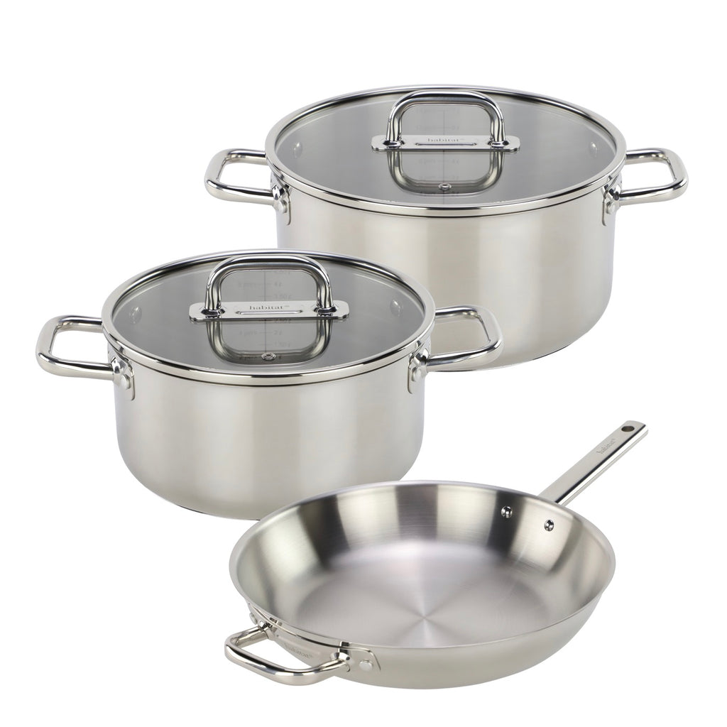 Serenis - Set De 5 Pièces En Inox - Argenté