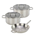 Serenis - Set De 5 Pièces En Inox - Argenté