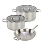 Serenis - Set De 5 Pièces En Inox - Argenté