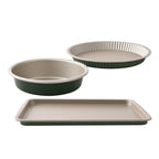 Aloe - Set Pâtisseries 3 Pièces - Champagne/Vert