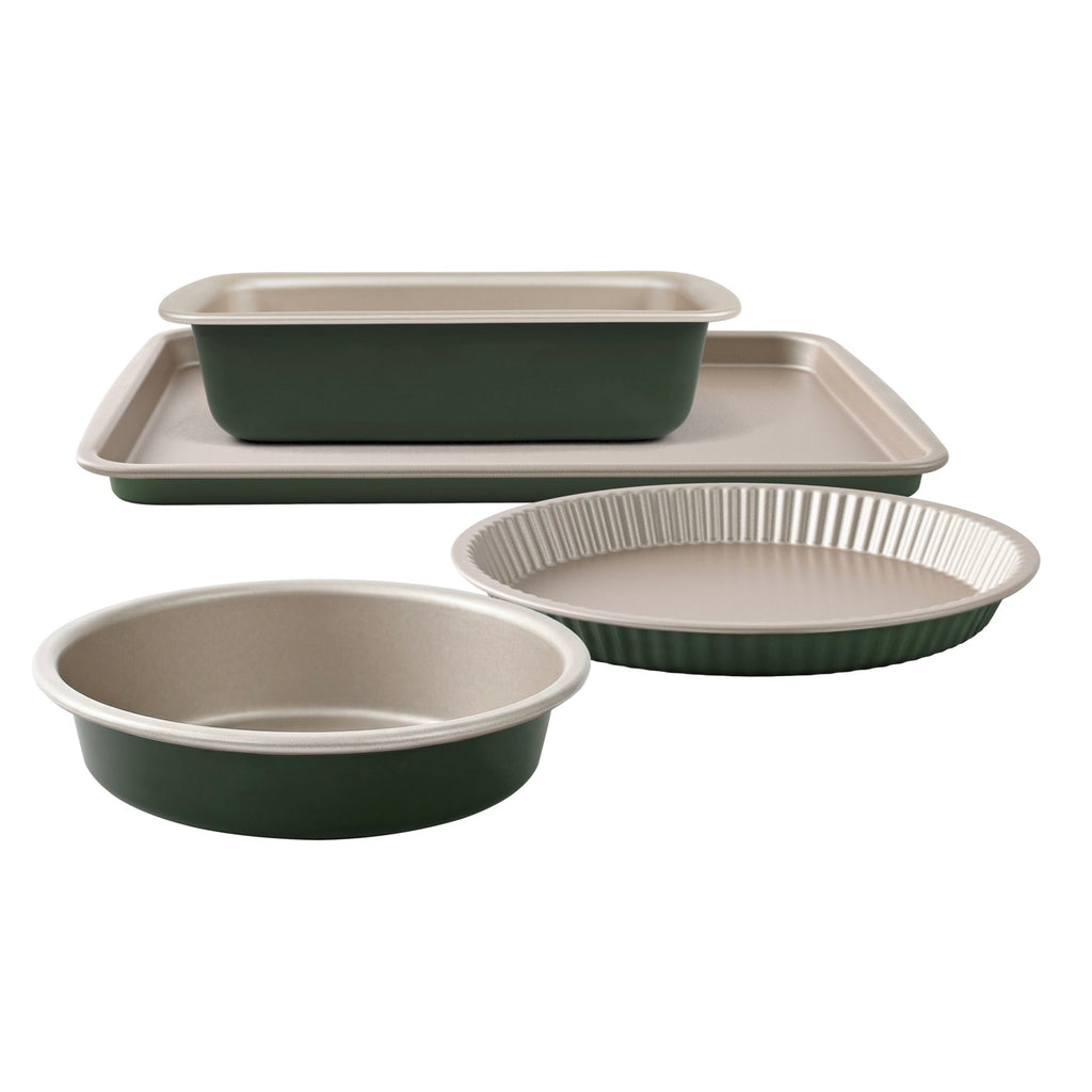 Aloe - Set Pâtisseries 4 Pièces - Champagne/Vert
