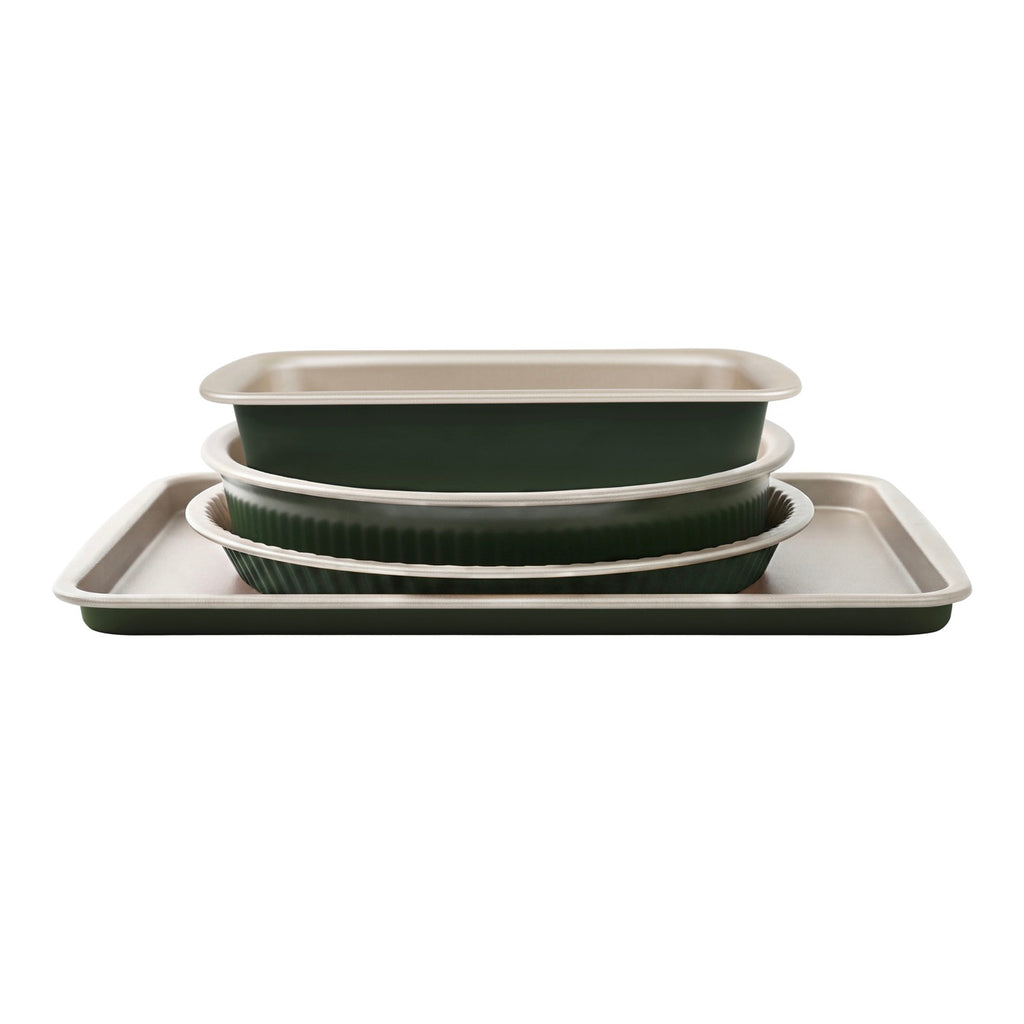 Aloe - Set Pâtisseries 4 Pièces - Champagne/Vert