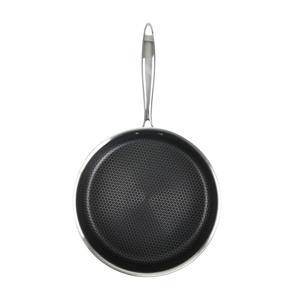 Hera - Sauteuse Triplex Antiadhésive - 28x8Cm - Noir/Argenté