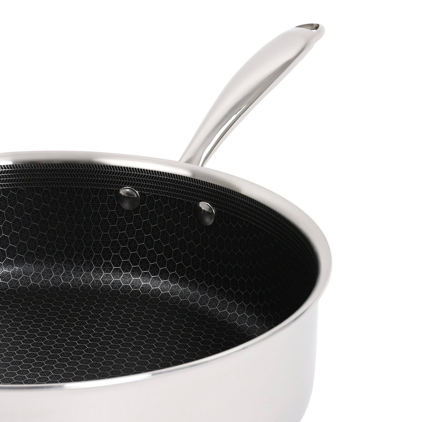 Hera - Sauteuse Triplex Antiadhésive - 28x8Cm - Noir/Argenté