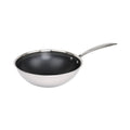 Hera - Wok Triplex Antiadhésive - Noir/Argenté - 2 Tailles