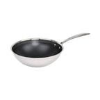 Hera - Wok Triplex Antiadhésive - Noir/Argenté - 2 Tailles