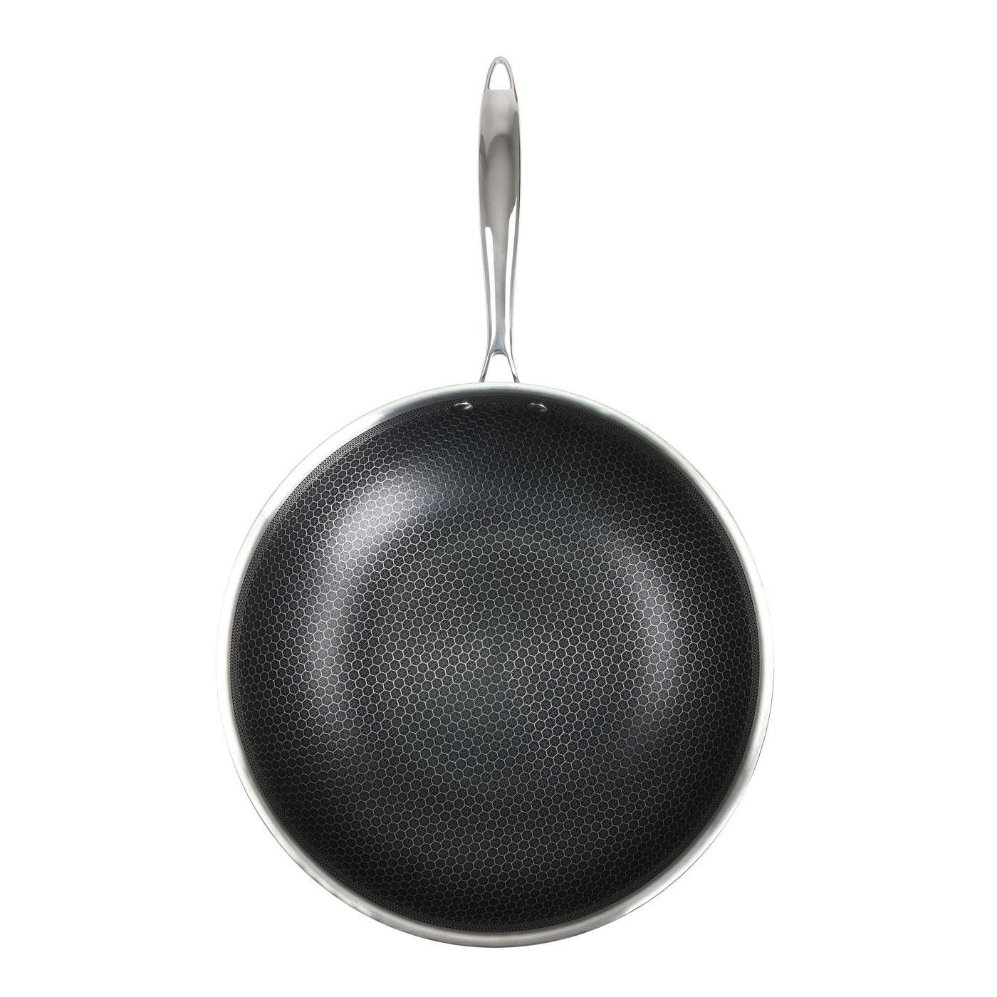 Hera - Wok Triplex Antiadhésive - Noir/Argenté - 2 Tailles