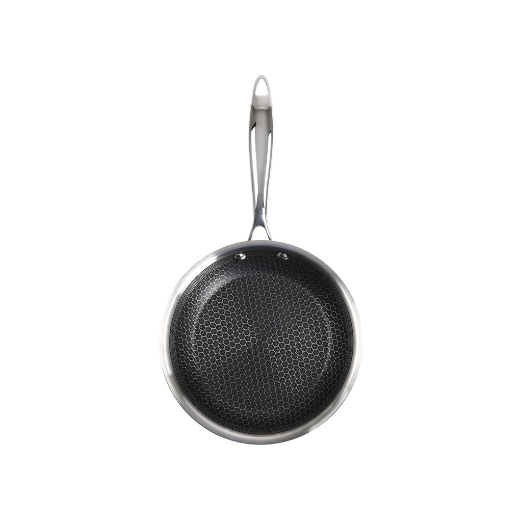 Hera - Set De 2 Poêles Triplex Antiadhésive - 20/28Cm - Noir/Argenté
