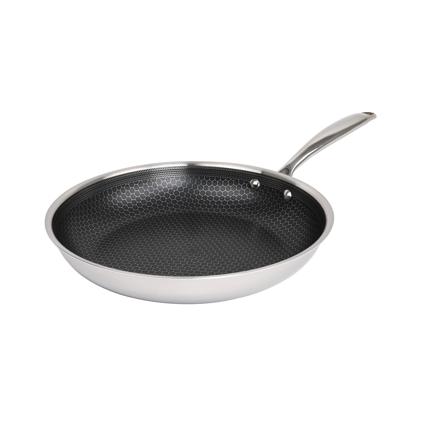 Hera - Set De 2 Poêles Triplex Antiadhésive - 20/28Cm - Noir/Argenté