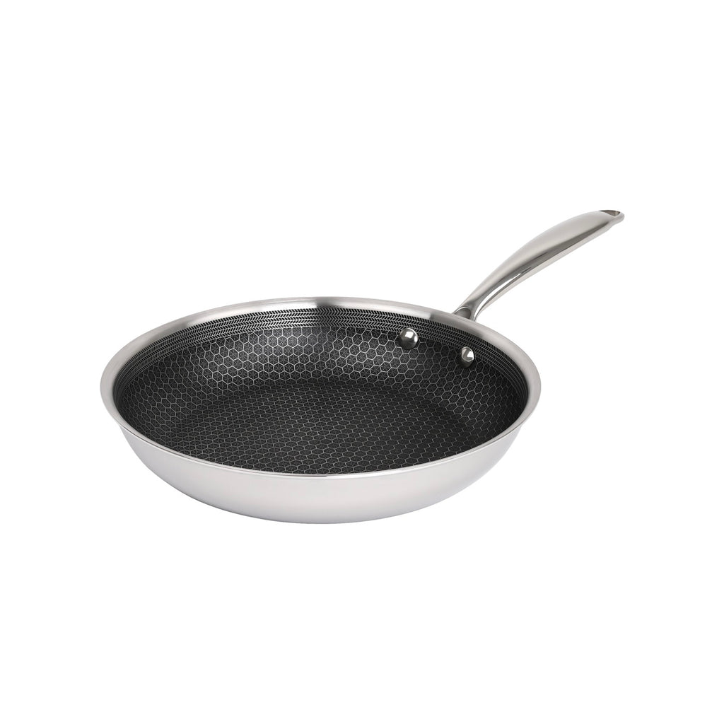 Hera - Set De 2 Poêles Triplex Antiadhésive - 24/32Cm - Noir/Argenté