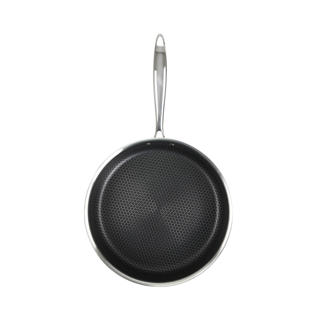 Hera - Set De 2 Poêles Triplex Antiadhésive - 24/32Cm - Noir/Argenté
