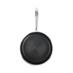 Hera - Set De 2 Poêles Triplex Antiadhésive - 24/32Cm - Noir/Argenté