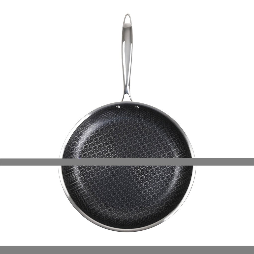 Hera - Set De 2 Poêles Triplex Antiadhésive - 24/32Cm - Noir/Argenté