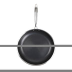 Hera - Set De 2 Poêles Triplex Antiadhésive - 24/32Cm - Noir/Argenté