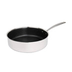 Hera - Set De 4 Pièces Triplex Antiadhésive - Poêle - 28Cm + Sauteuse - 28Cm + Faitout - 28Cm Avec Couvercle - Noir/Argenté