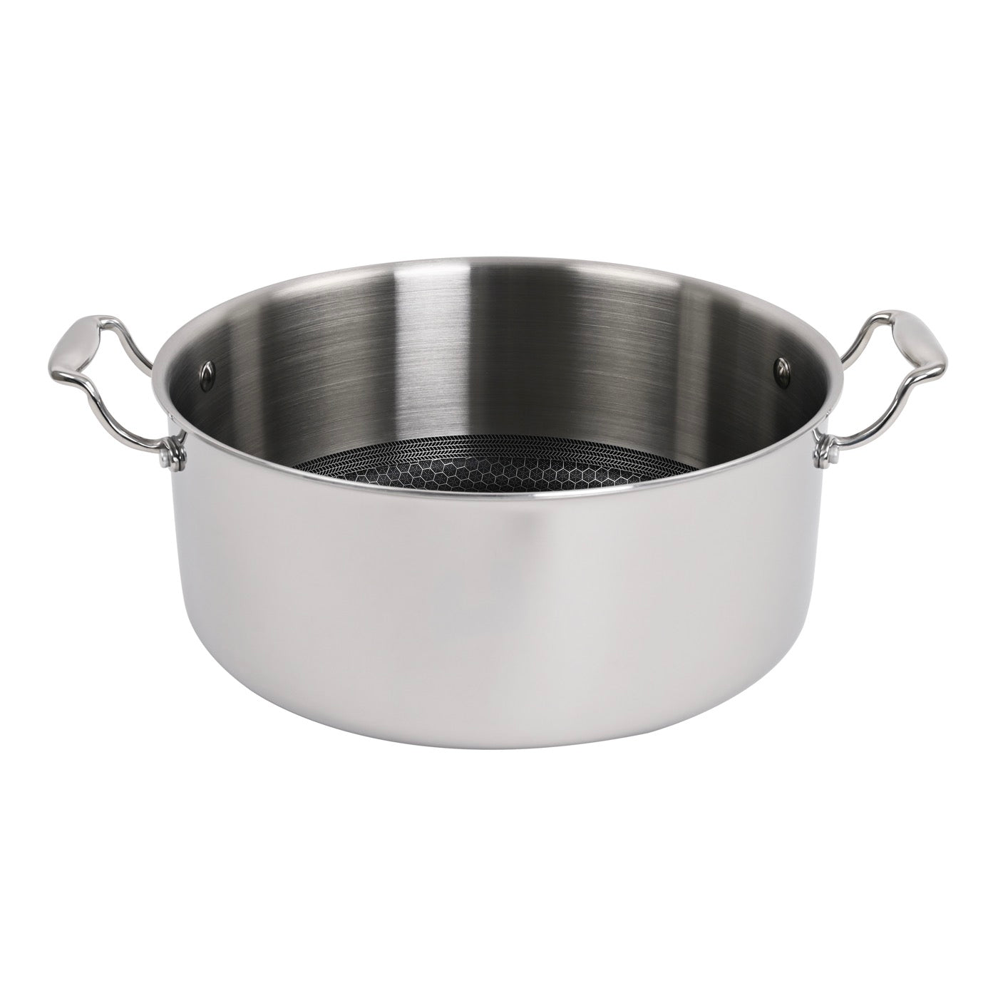 Hera - Set De 4 Pièces Triplex Antiadhésive - Poêle - 28Cm + Sauteuse - 28Cm + Faitout - 28Cm Avec Couvercle - Noir/Argenté