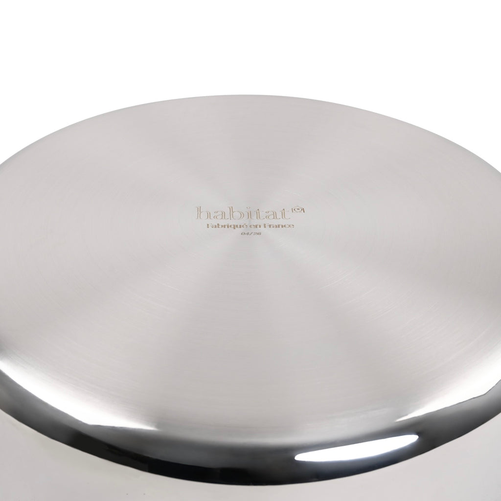 Hera - Set De 4 Pièces Triplex Antiadhésive - Poêle - 28Cm + Sauteuse - 28Cm + Faitout - 28Cm Avec Couvercle - Noir/Argenté