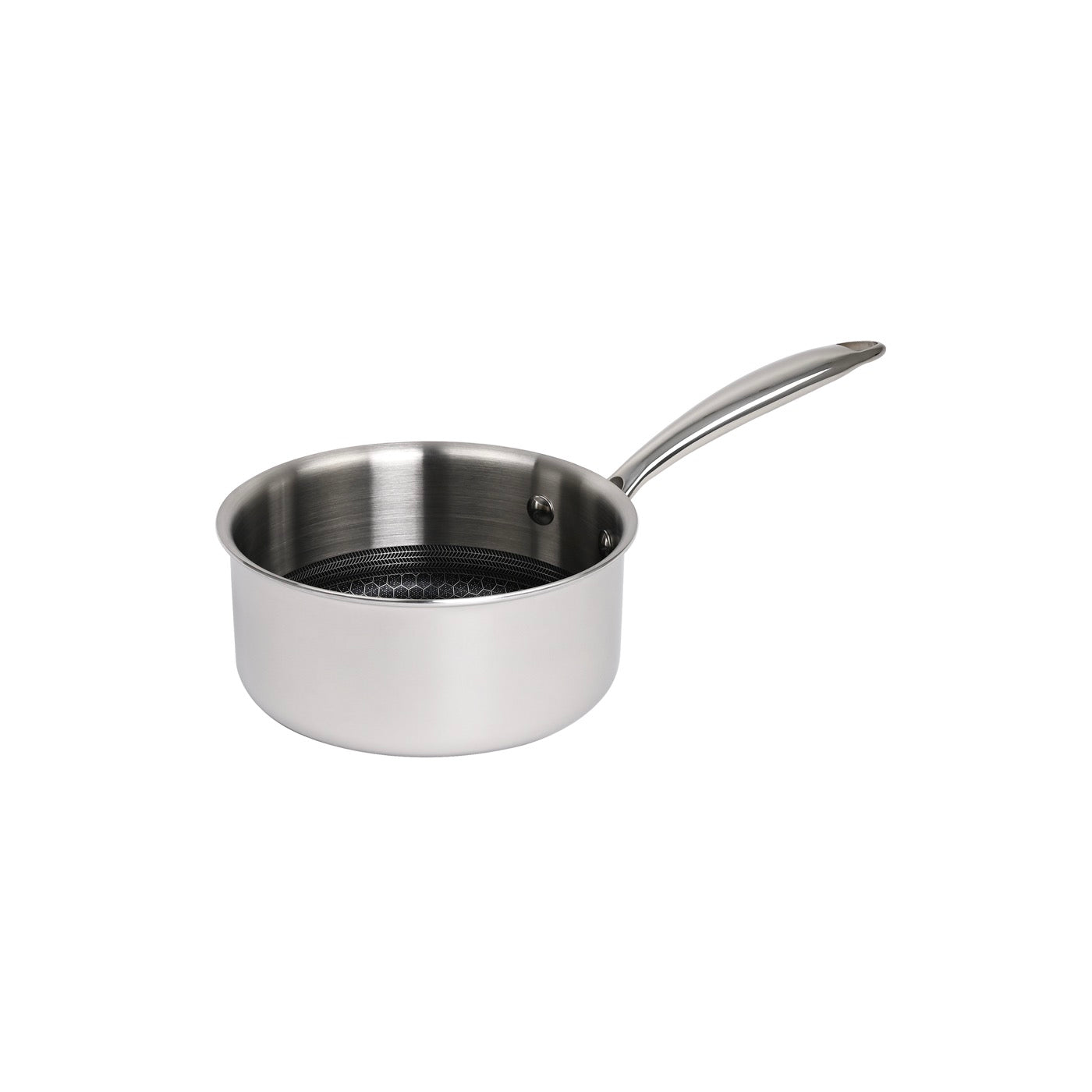 Hera - Set De 4 Pièces Triplex Antiadhésive - Casserole - 16Cm + Poêle - 28Cm + Sauteuse - 28Cm + Wok - 32Cm - Noir/Argenté