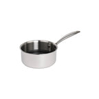 Hera - Set De 7 Pièces Triplex Antiadhésive - Casserole - 16Cm + Poêle - 24Cm + Poêle - 28Cm + Sauteuse - 28Cm + Wok - 32Cm + Faitout - 28Cm Avec Couvercle - Noir/Argenté