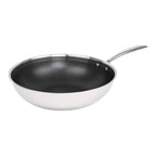 Hera - Set De 7 Pièces Triplex Antiadhésive - Casserole - 16Cm + Poêle - 24Cm + Poêle - 28Cm + Sauteuse - 28Cm + Wok - 32Cm + Faitout - 28Cm Avec Couvercle - Noir/Argenté