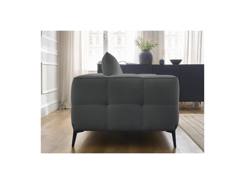 Canapé Droit Fixe 3 Places - Anis - Tissu Texturé