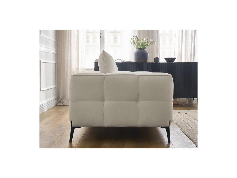 Canapé Droit Fixe 3 Places - Anis - Tissu Texturé