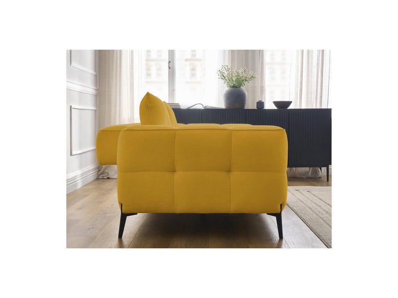 Canapé Droit Fixe 3 Places - Anis - Tissu Texturé