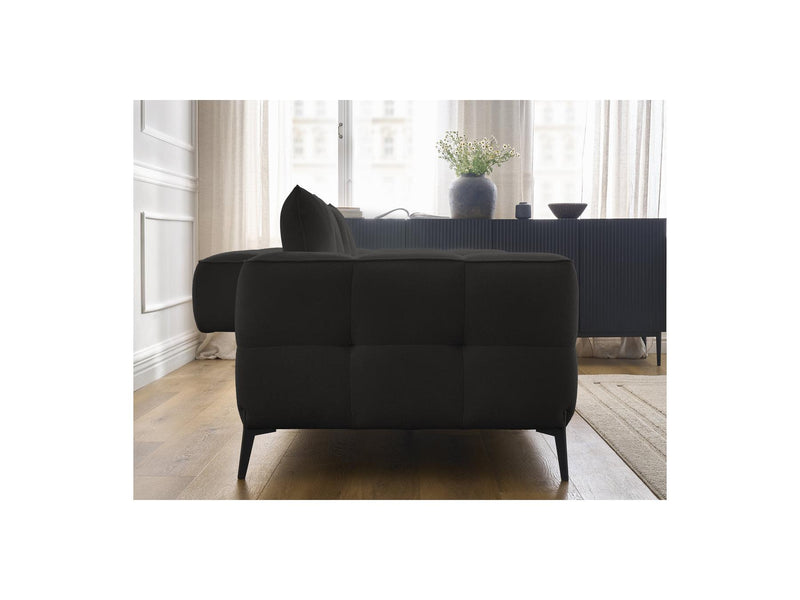 Canapé Droit Fixe 3 Places - Anis - Tissu Texturé