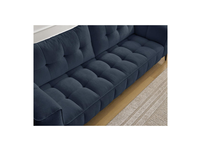 Canapé Droit Fixe 3 Places - Anis - Tissu Texturé