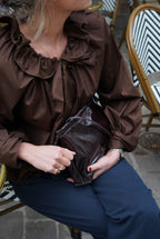 Madeleine Chocolate Blouse