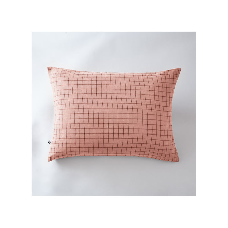 Pillow Case - Cotton Gauze - Gaia Mix - Peach Pink