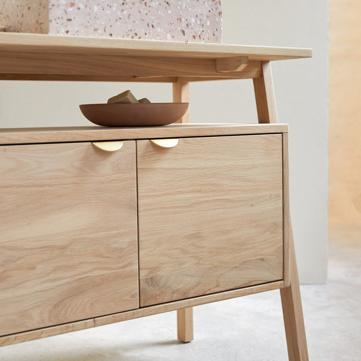 Pola - Meuble Sous Vasque - Chêne - Naturel