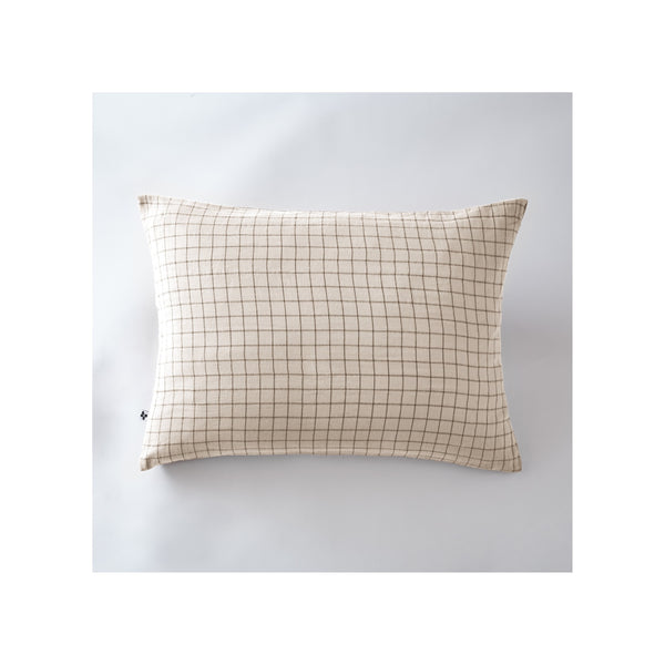 Gaia Mix - Taie D'Oreiller - Double Gaze De Coton - Pampa