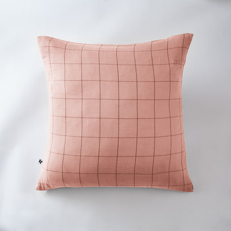 Pillow Case - Cotton Gauze - Gaia Match - Peach Pink
