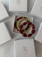 Bracelet Trio De Bracelets - Rouge