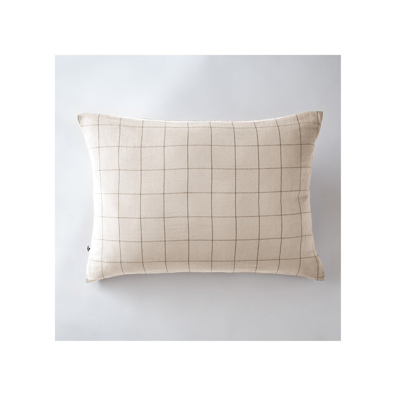 Pillow Case - Cotton Gauze - Gaia Match - Pampa