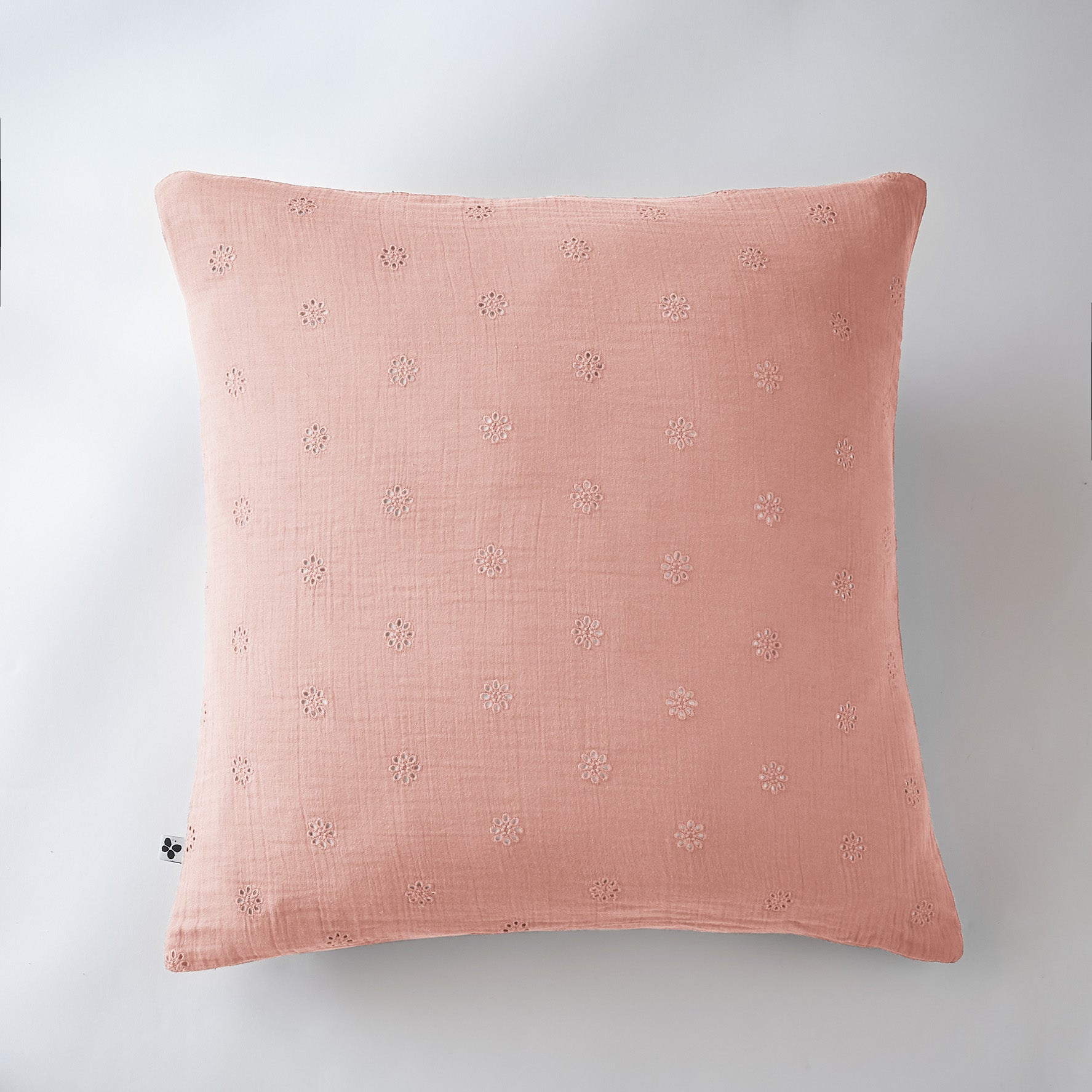Gaia Boho - Taie D'Oreiller - Double Gaze De Coton - Rose Peche