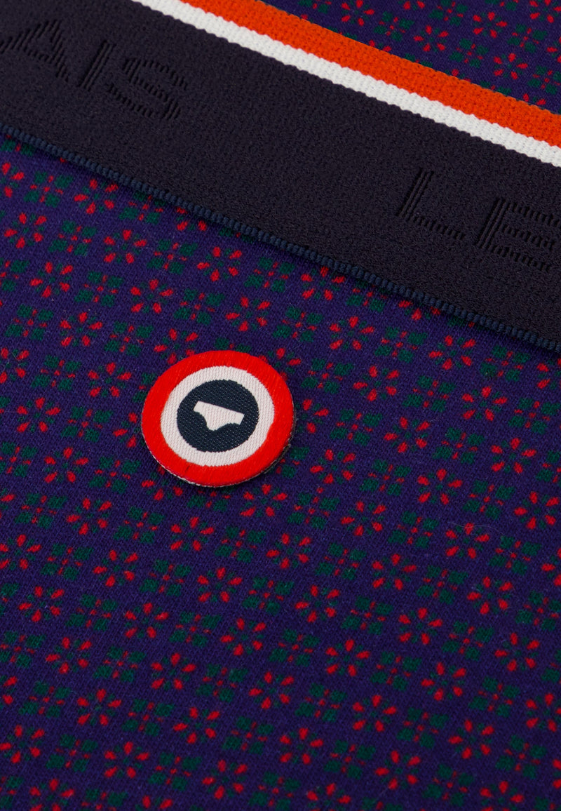 Boxer Imprimé Indigo En Coton - Marius Kdo Indigo