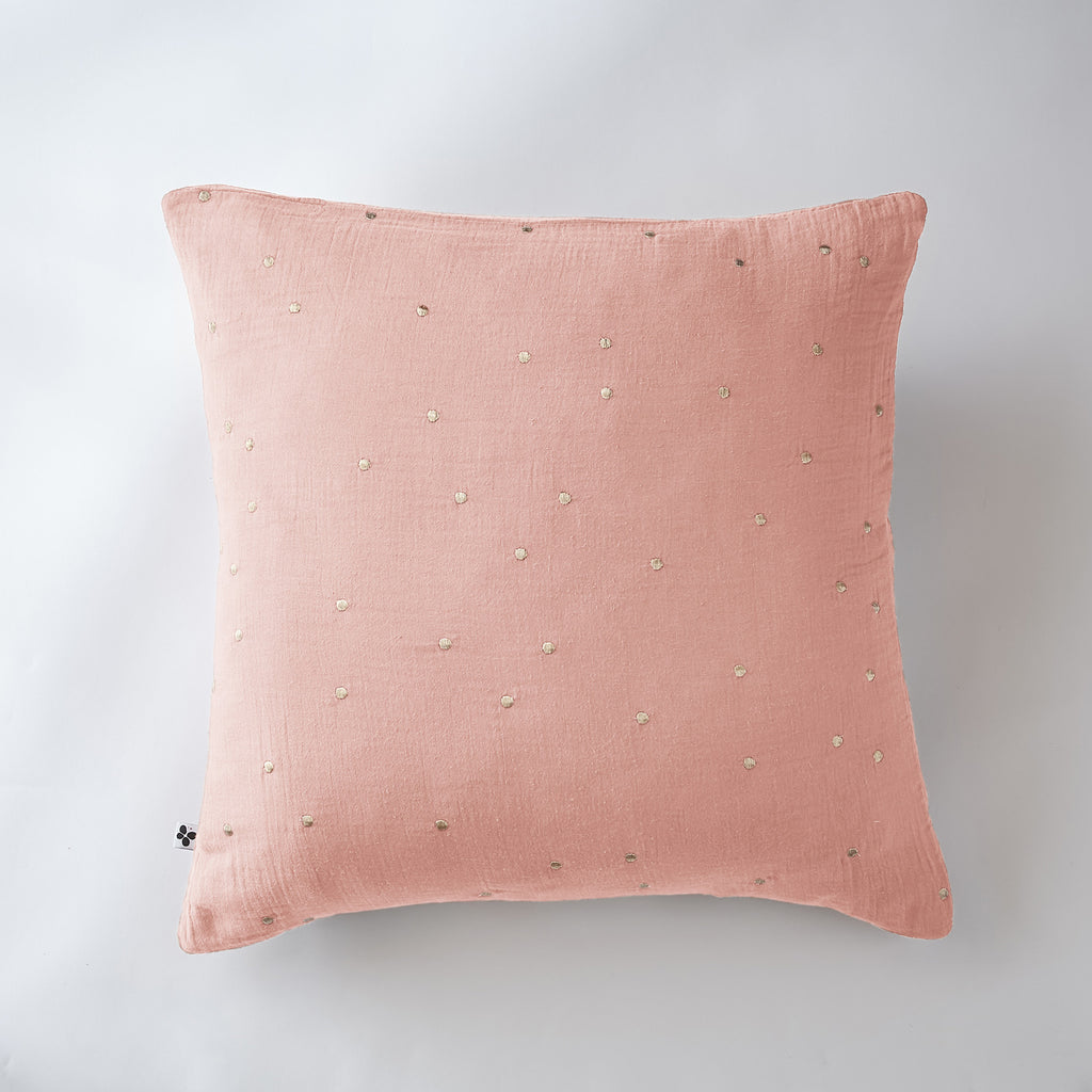 Gaia Chic - Taie D'Oreiller - Double Gaze De Coton - Rose Peche