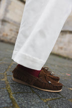 Chocolate Suede Loafers