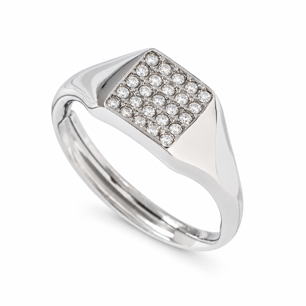 Bague Petite Chevalière Ajustable - Doré Ou Argent