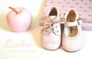 Chaussures Bottillons Adonis Bout Golf - Cuir Rose Pâle - Fille