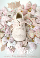 Chaussures Bottillons Adonis Bout Golf - Cuir Rose Pâle - Fille