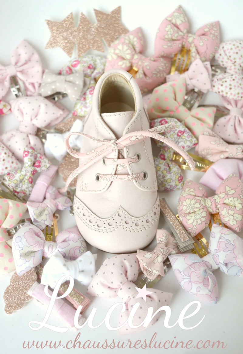 Chaussures Bottillons Adonis Bout Golf - Cuir Rose Pâle - Fille