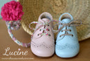 Chaussures Bottillons Adonis Bout Golf - Cuir Rose Pâle - Fille