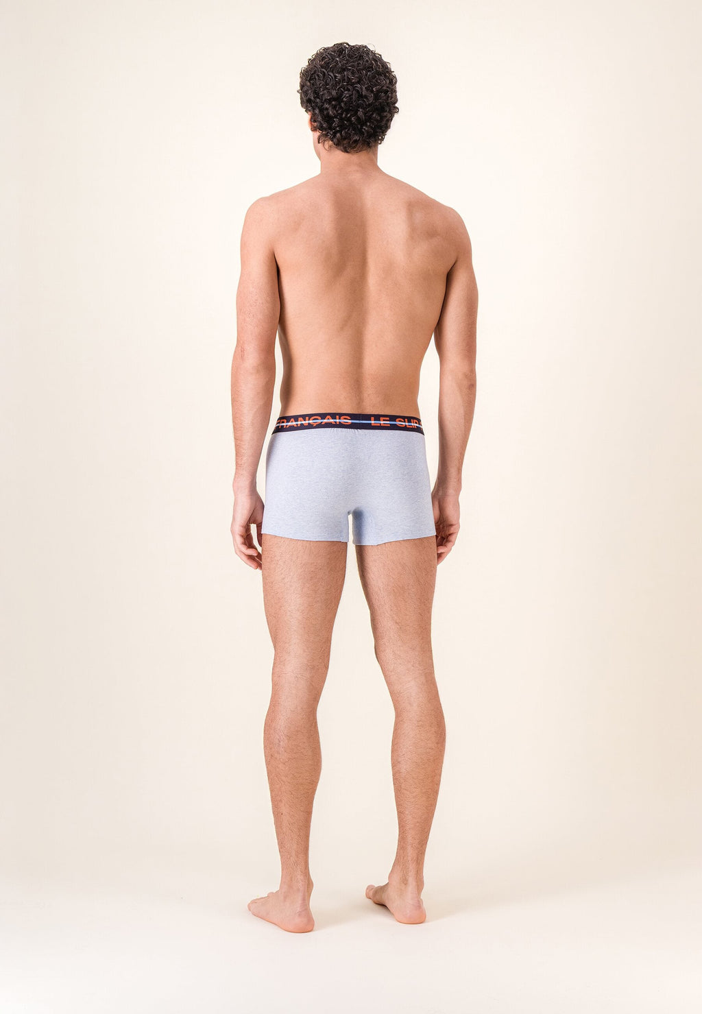 Redoutable Cotton Boxer Shorts - Marl Sky Blue